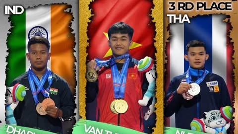 Hùng Văn Thế “mở hàng” vàng cho cử tạ Việt Nam tại giải trẻ châu Á